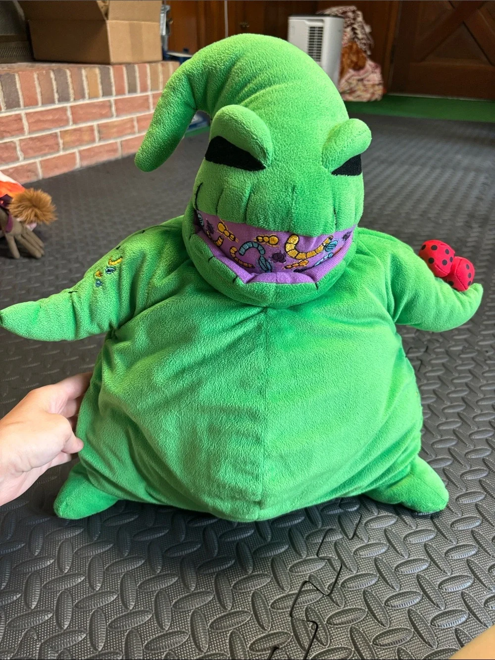 Green Plush Oogie Boogie-Inspired Stuffy Nightmare Before Christmas Halloween